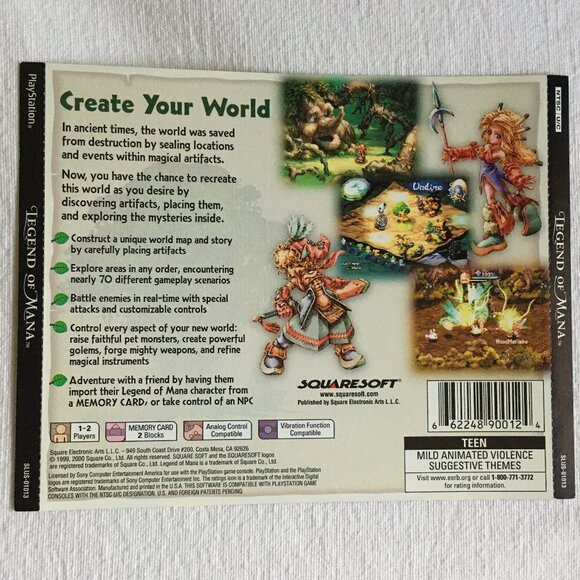 Legend of Mana Sony Ps1 Without Box - Picture 9 of 11